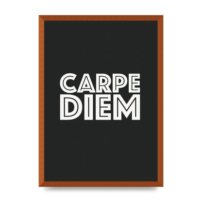 Carpe Diem Dark Grey" Art For The Home - A2 framed