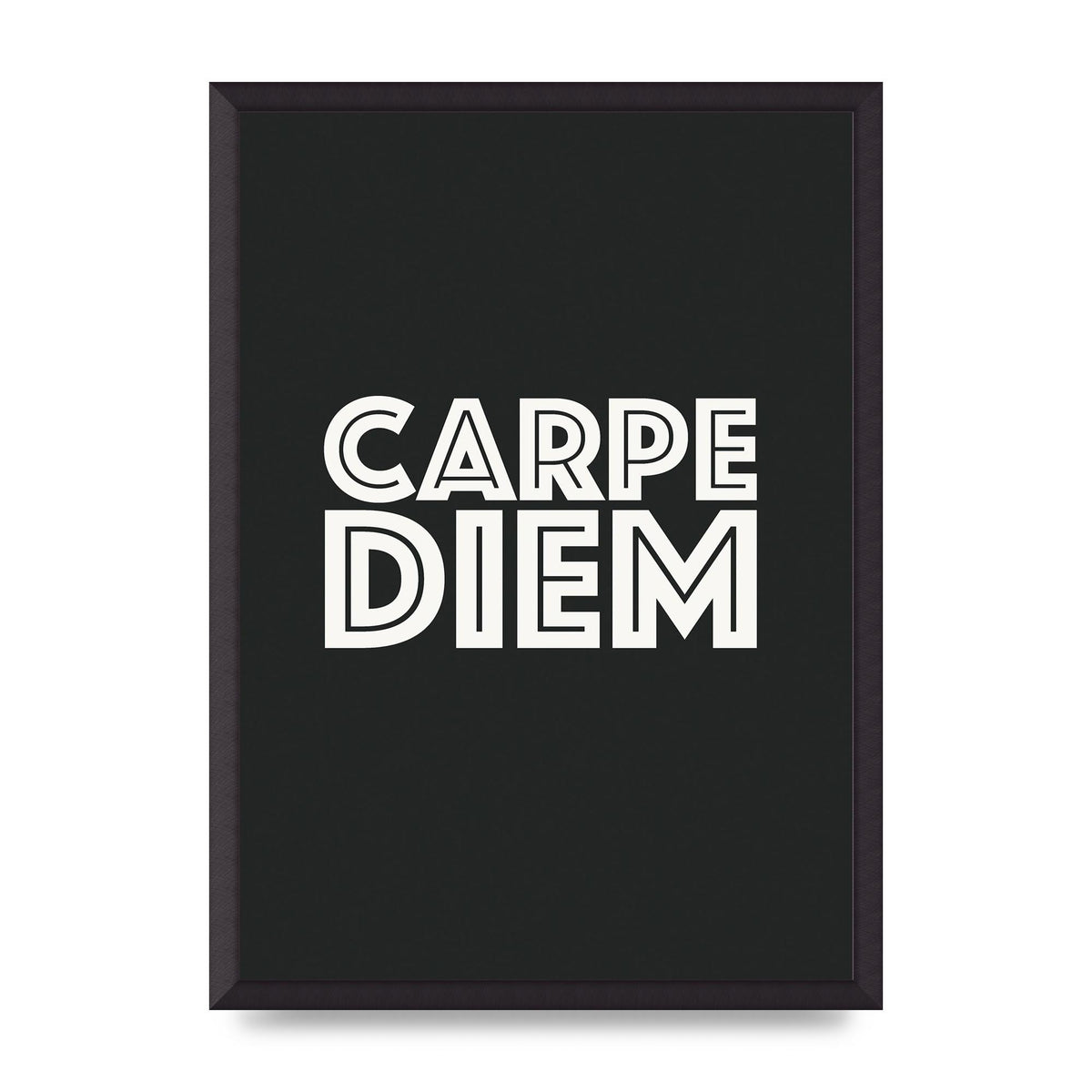 Carpe Diem Dark Grey" Art For The Home - A2 framed