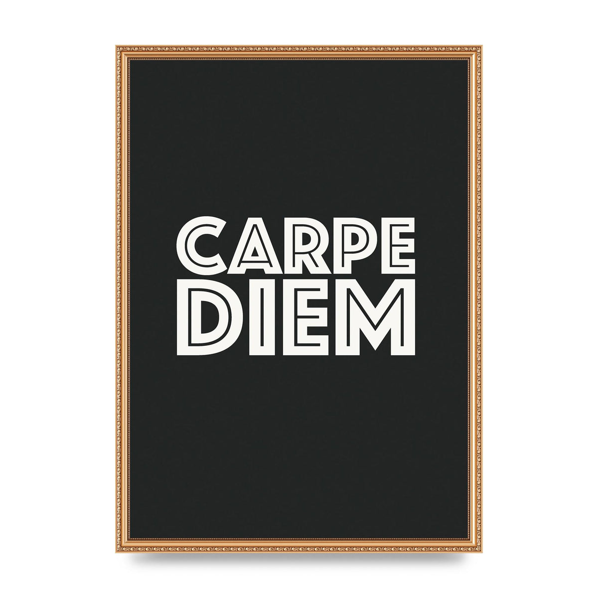 Carpe Diem Dark Grey" Art For The Home - A2 framed
