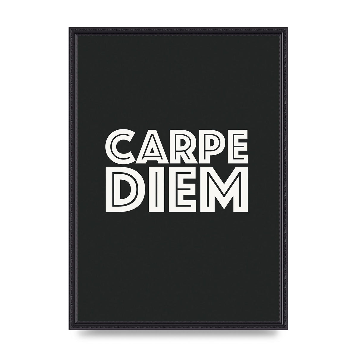 Carpe Diem Dark Grey" Art For The Home - A2 framed