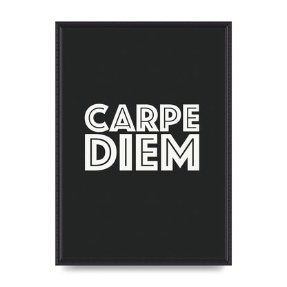 Carpe Diem Dark Grey" Art For The Home - A2 framed