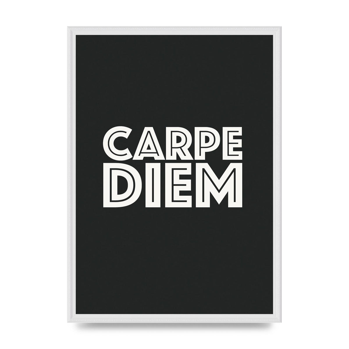 Carpe Diem Dark Grey" Art For The Home - A2 framed