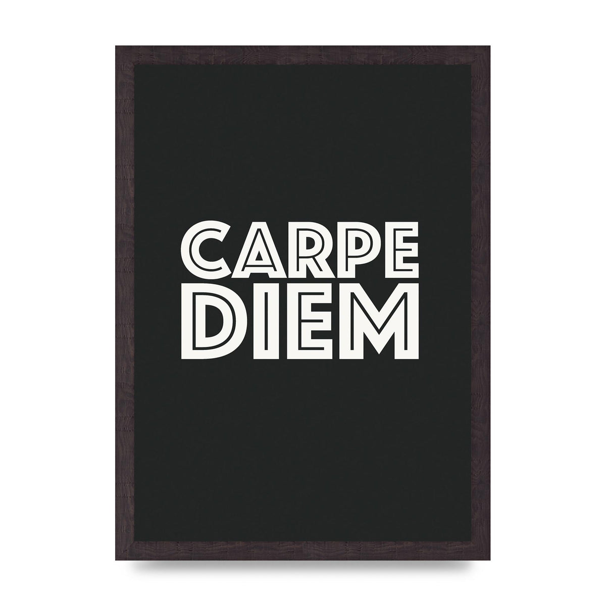 Carpe Diem Dark Grey" Art For The Home - A3 framed