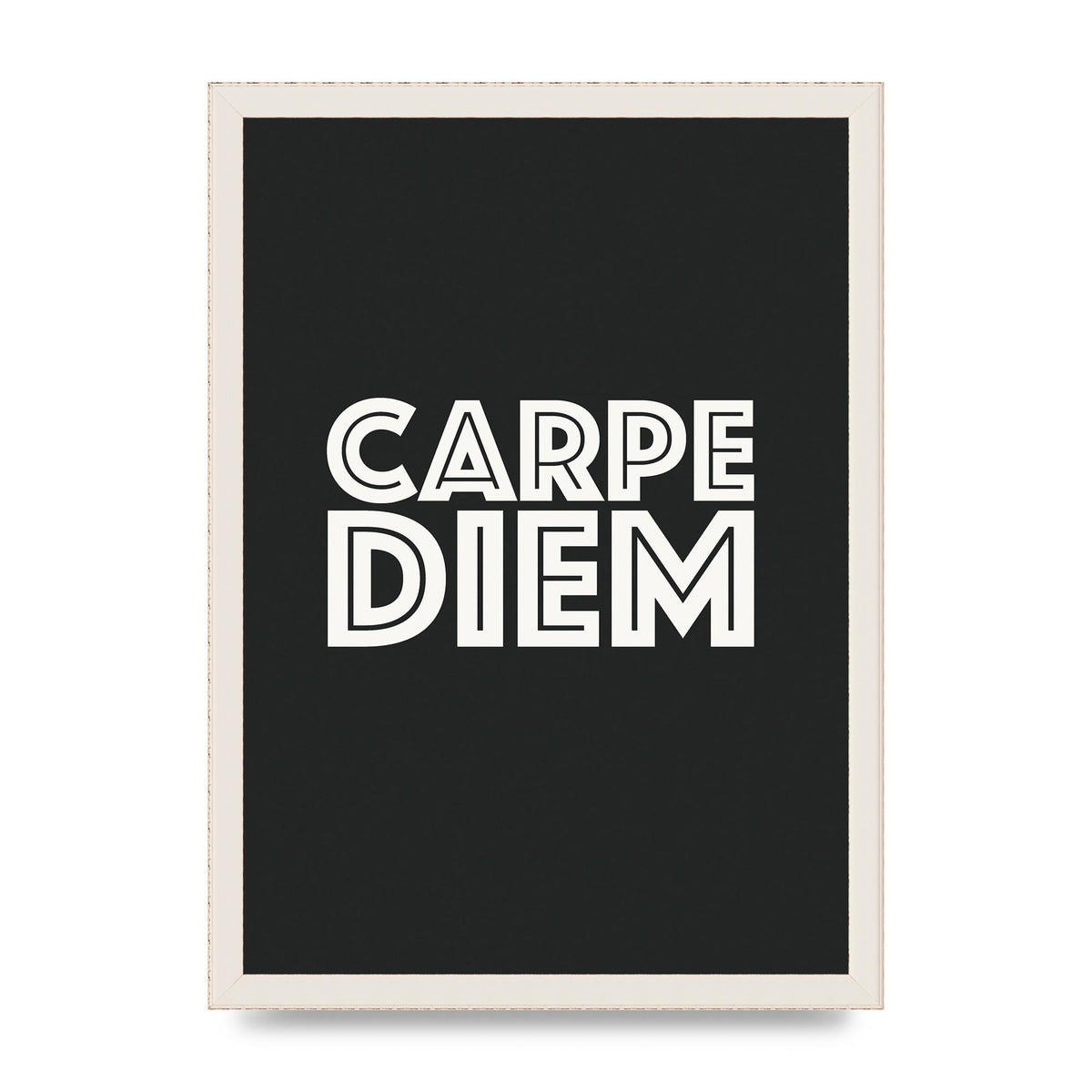 Carpe Diem Dark Grey" Art For The Home - A3 framed
