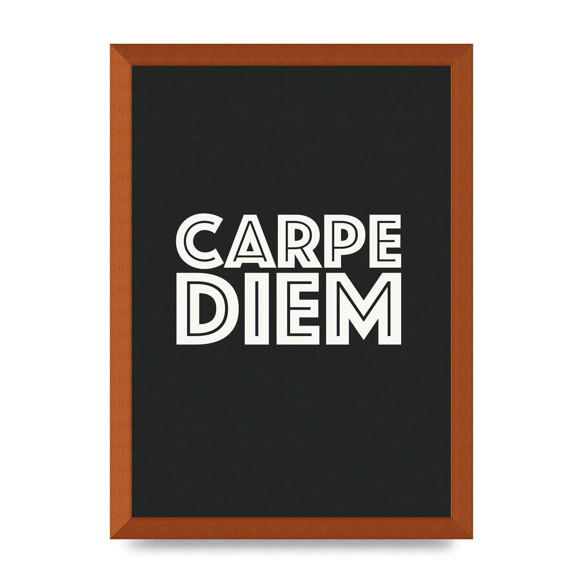 Carpe Diem Dark Grey" Art For The Home - A3 framed