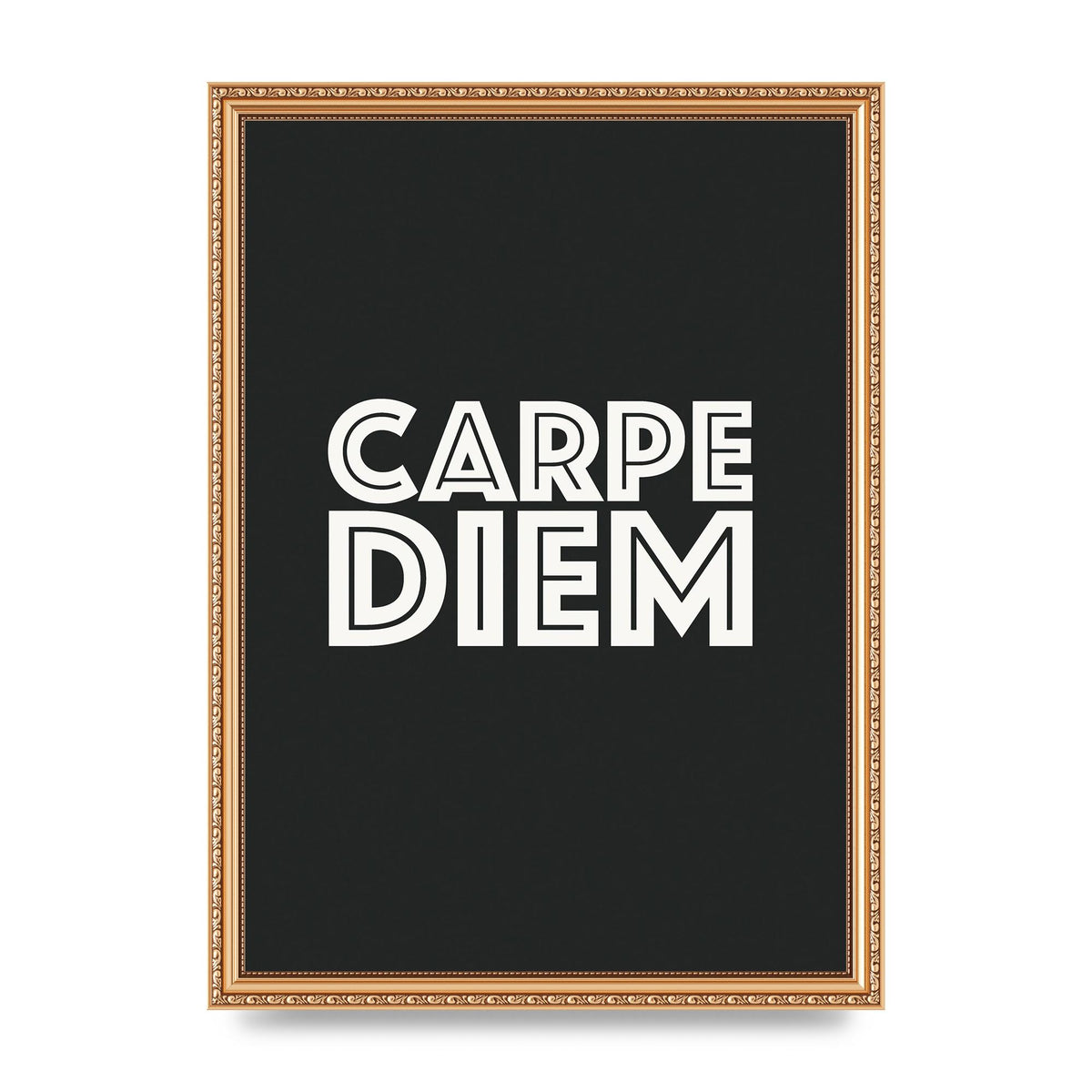 Carpe Diem Dark Grey" Art For The Home - A3 framed