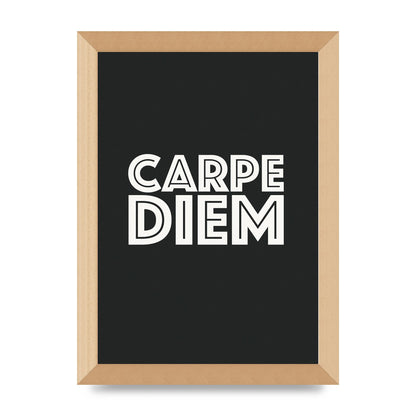 Carpe Diem Dark Grey" Art For The Home - A4 framed