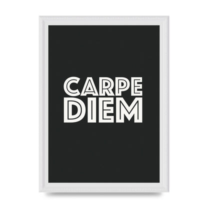 Carpe Diem Dark Grey" Art For The Home - A4 framed