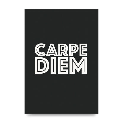 Carpe Diem Dark Grey" Art For The Home - unframed print