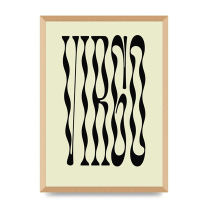 Star Sign Virgo Printed Poster - A2 framed