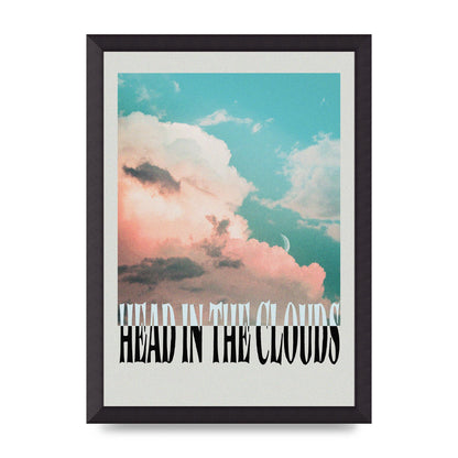 Head In The Clouds Art For The Home - A3 framed