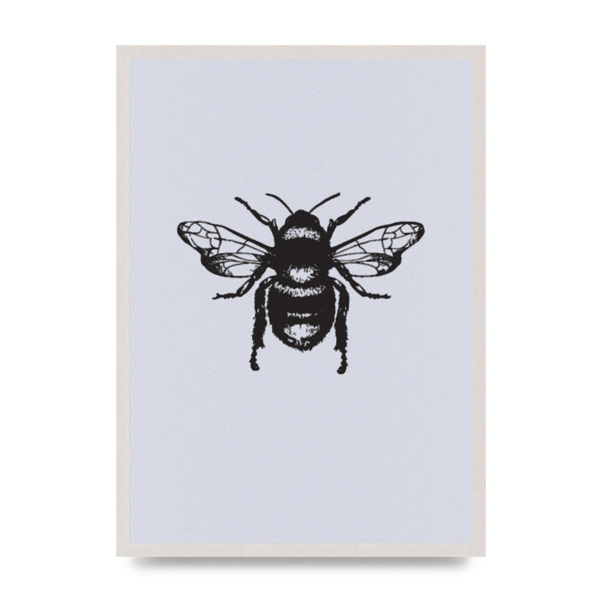 Bee Illustration Printed Poster - A2 framed