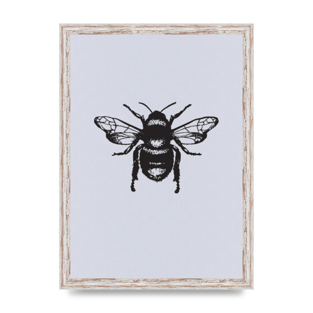 Bee Illustration Printed Poster - A3 framed