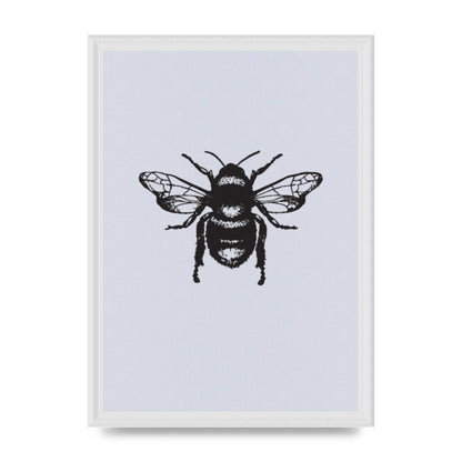 Bee Illustration Printed Poster - A3 framed