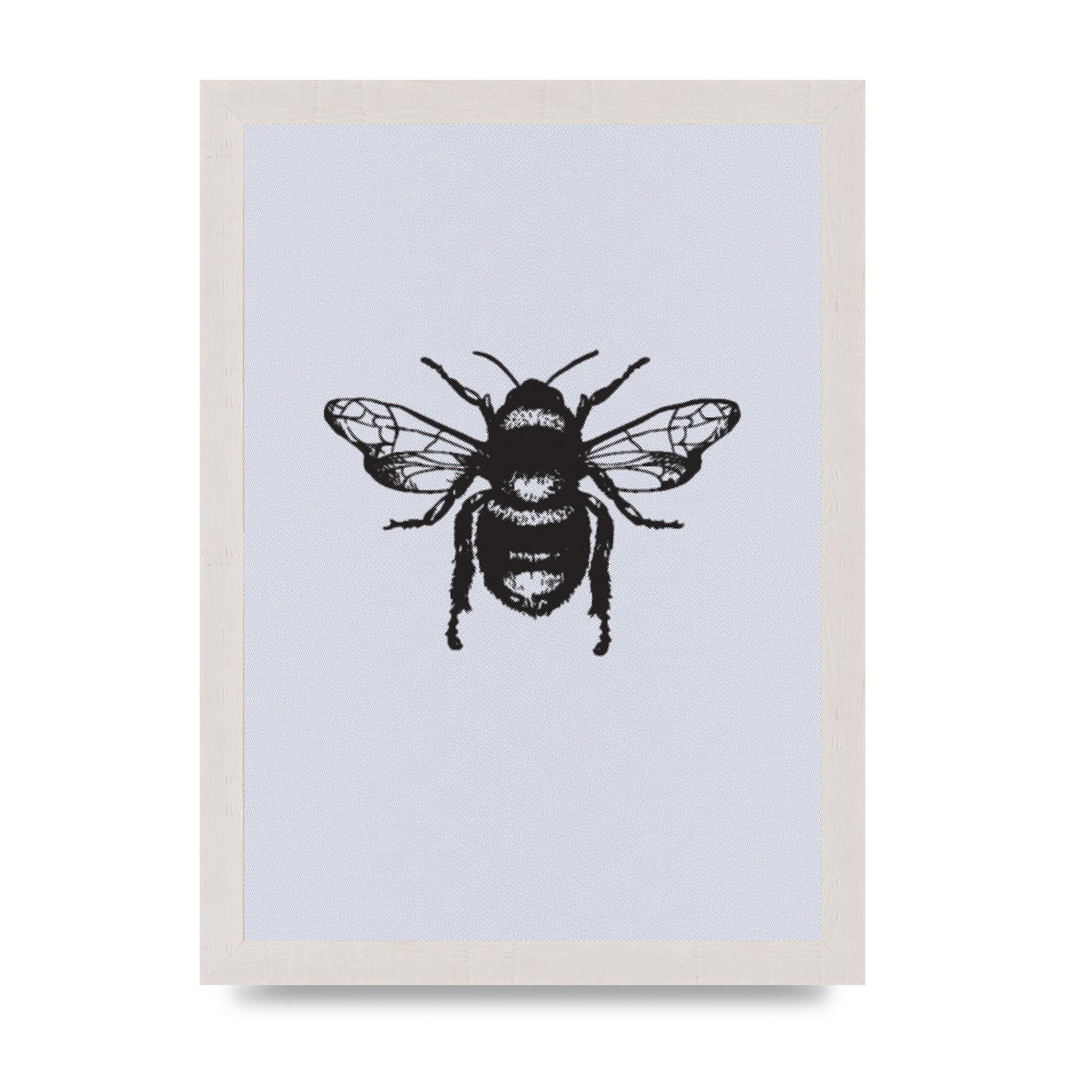 Bee Illustration Printed Poster - A4 framed