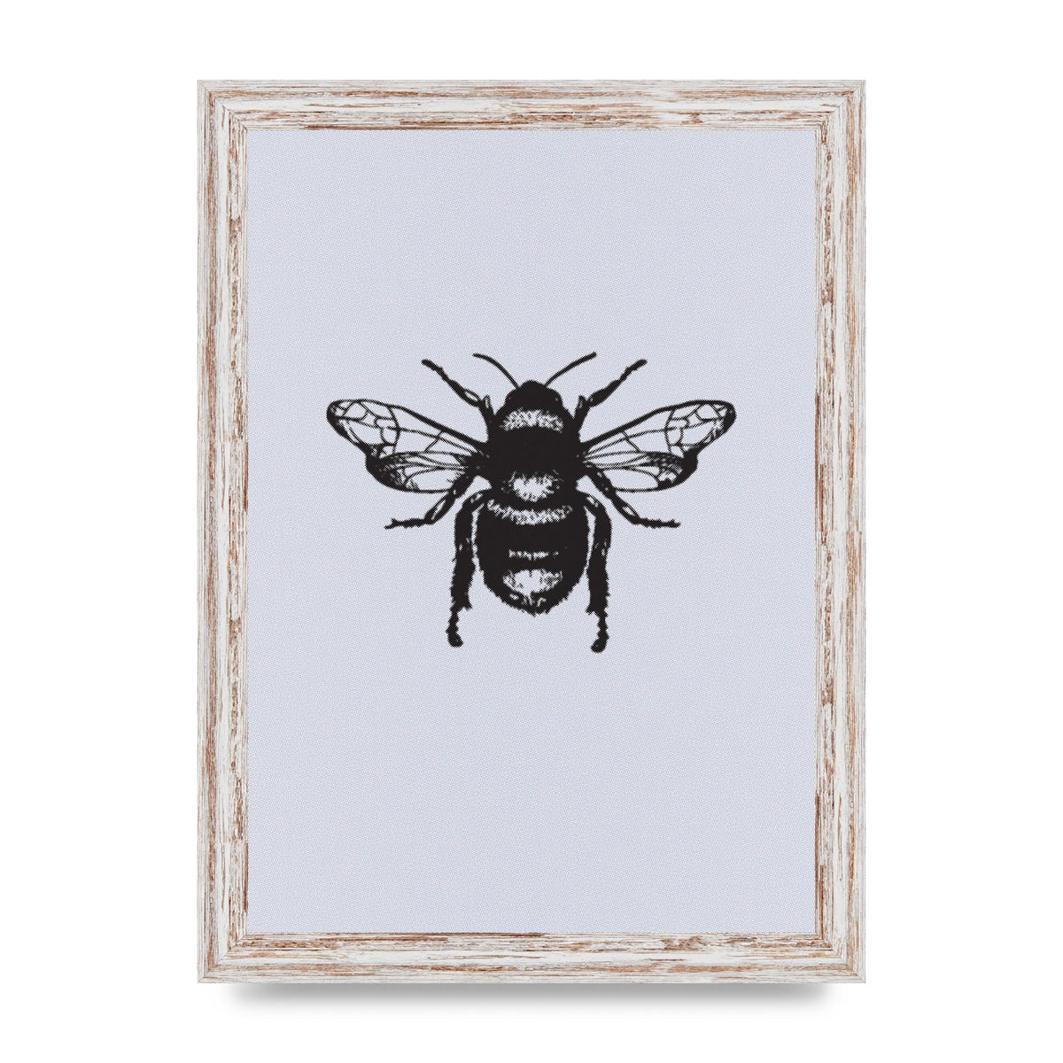 Bee Illustration Printed Poster - A4 framed