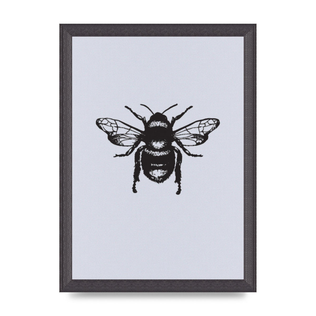 Bee Illustration Printed Poster - A4 framed