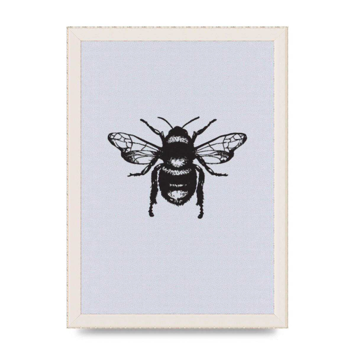 Bee Illustration Printed Poster - A4 framed