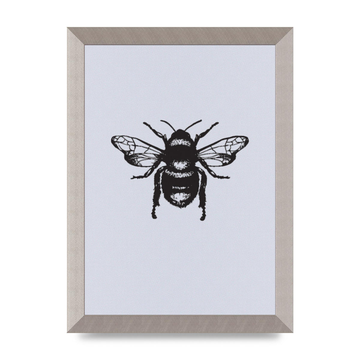 Bee Illustration Printed Poster - A4 framed