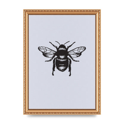 Bee Illustration Printed Poster - A4 framed
