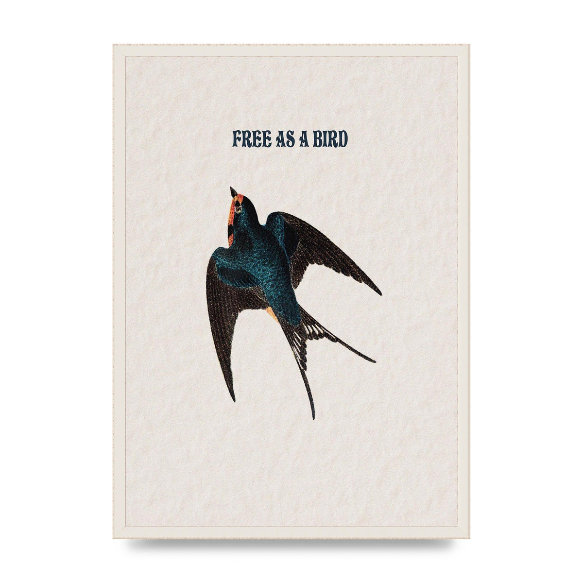 Free As A Bird Illustrative Wall Art - A2 framed