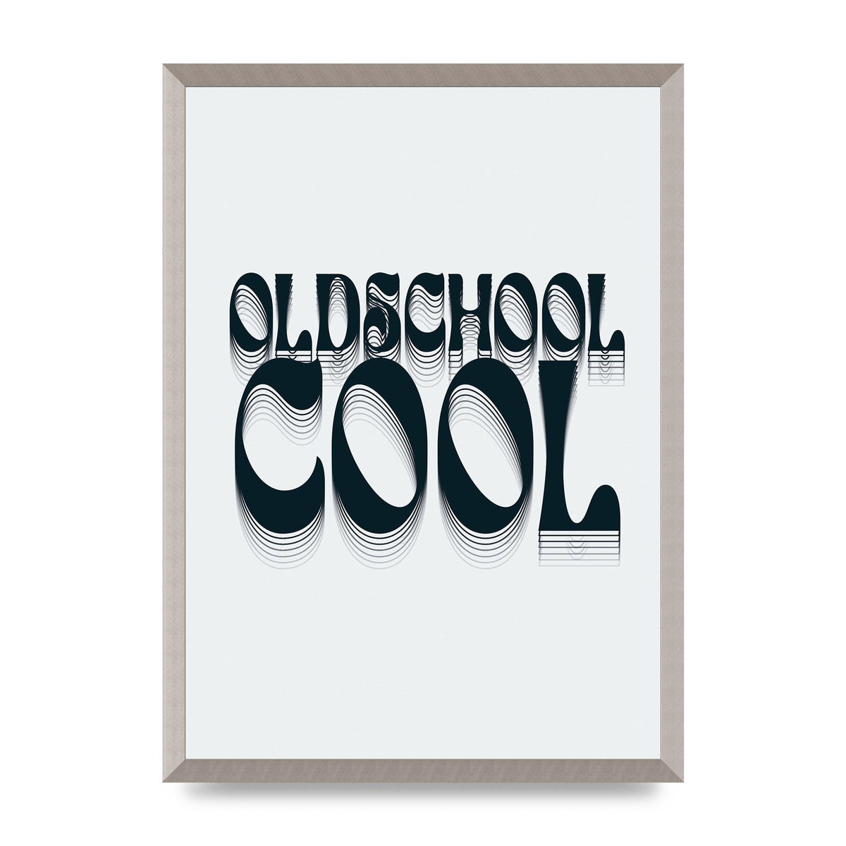 Oldschool Cool Retro" Printed Poster - A2 framed