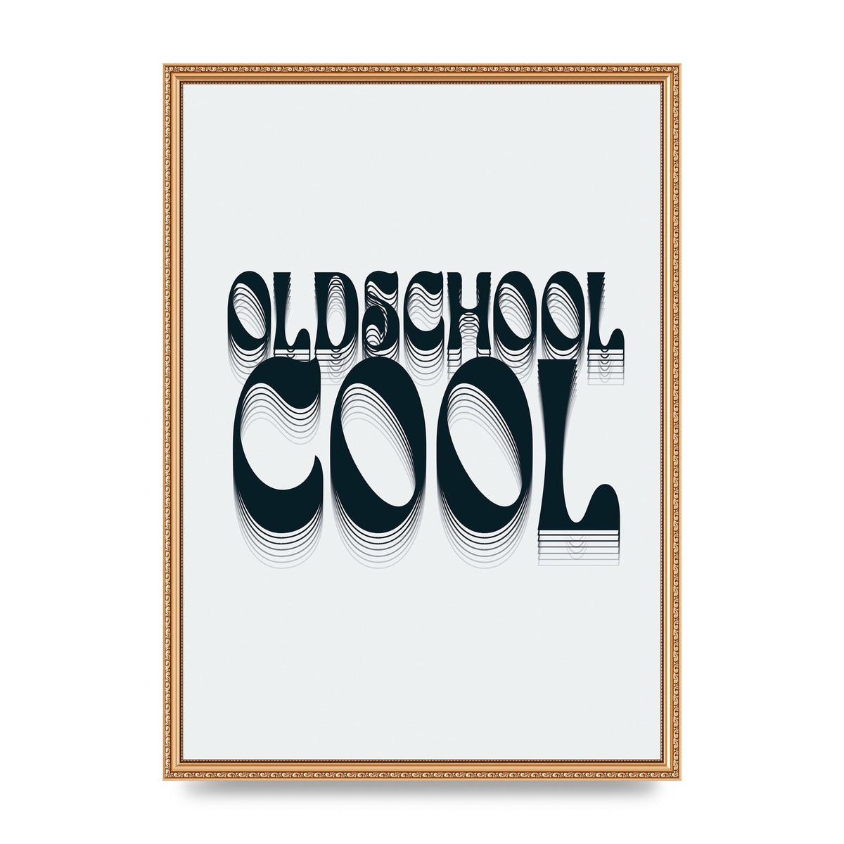 Oldschool Cool Retro" Printed Poster - A2 framed