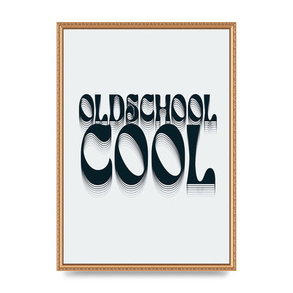 Oldschool Cool Retro" Printed Poster - A2 framed