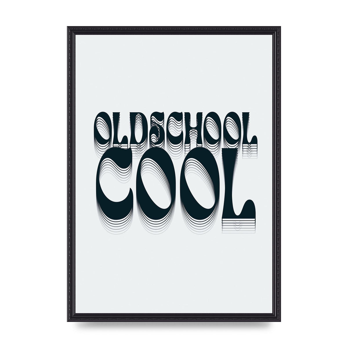 Oldschool Cool Retro" Printed Poster - A2 framed