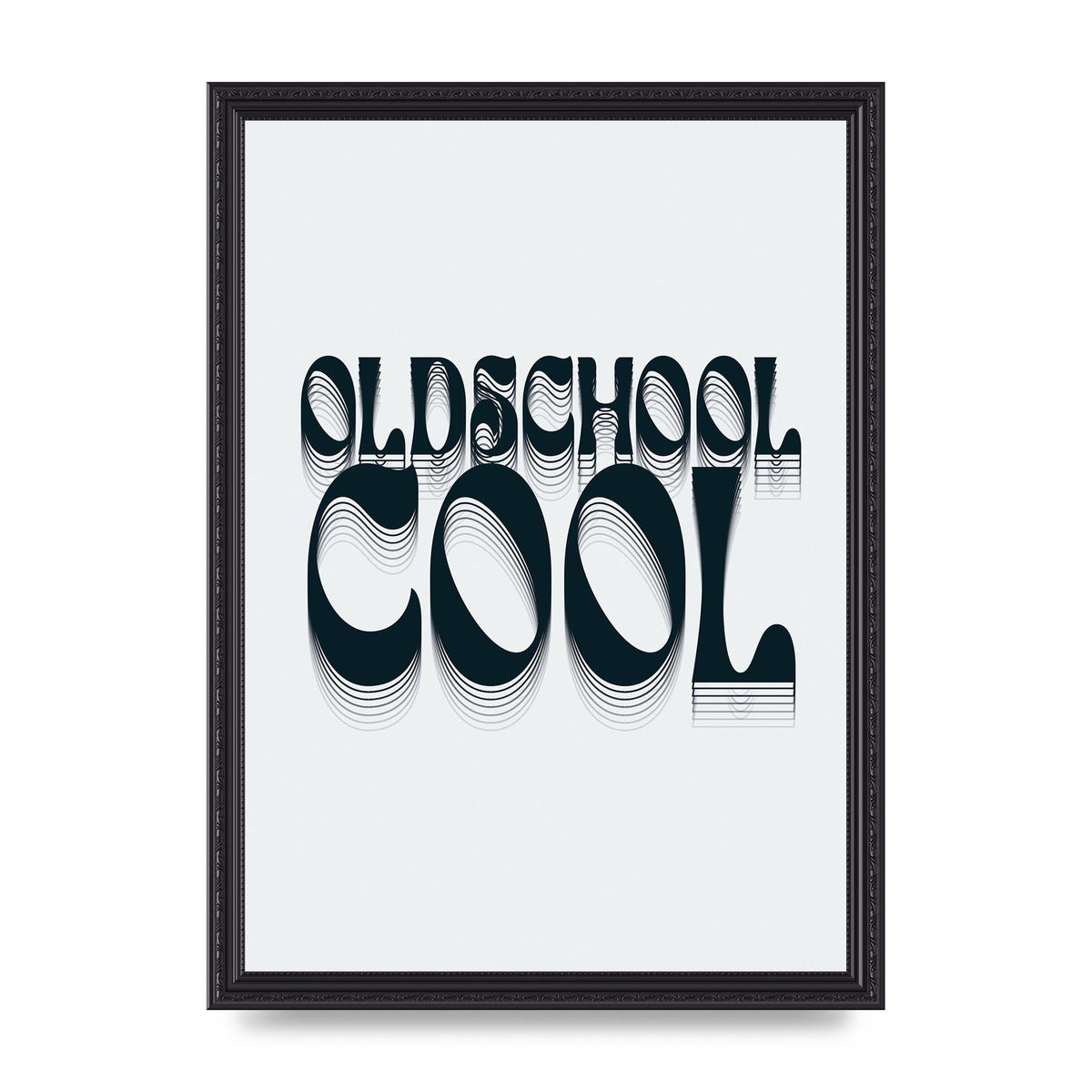 Oldschool Cool Retro" Printed Poster - A3 framed