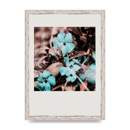 Mosaic Flower Three Printed Poster - A3 framed