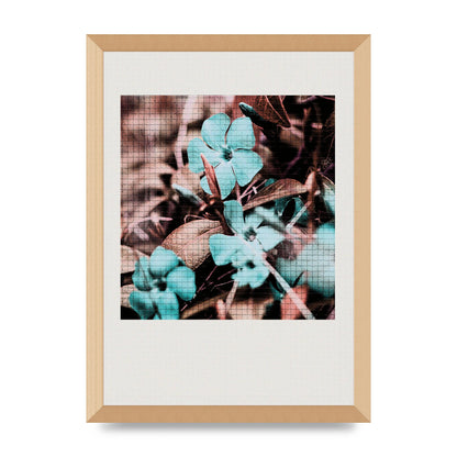 Mosaic Flower Three Printed Poster - A3 framed