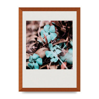 Mosaic Flower Three Printed Poster - A3 framed