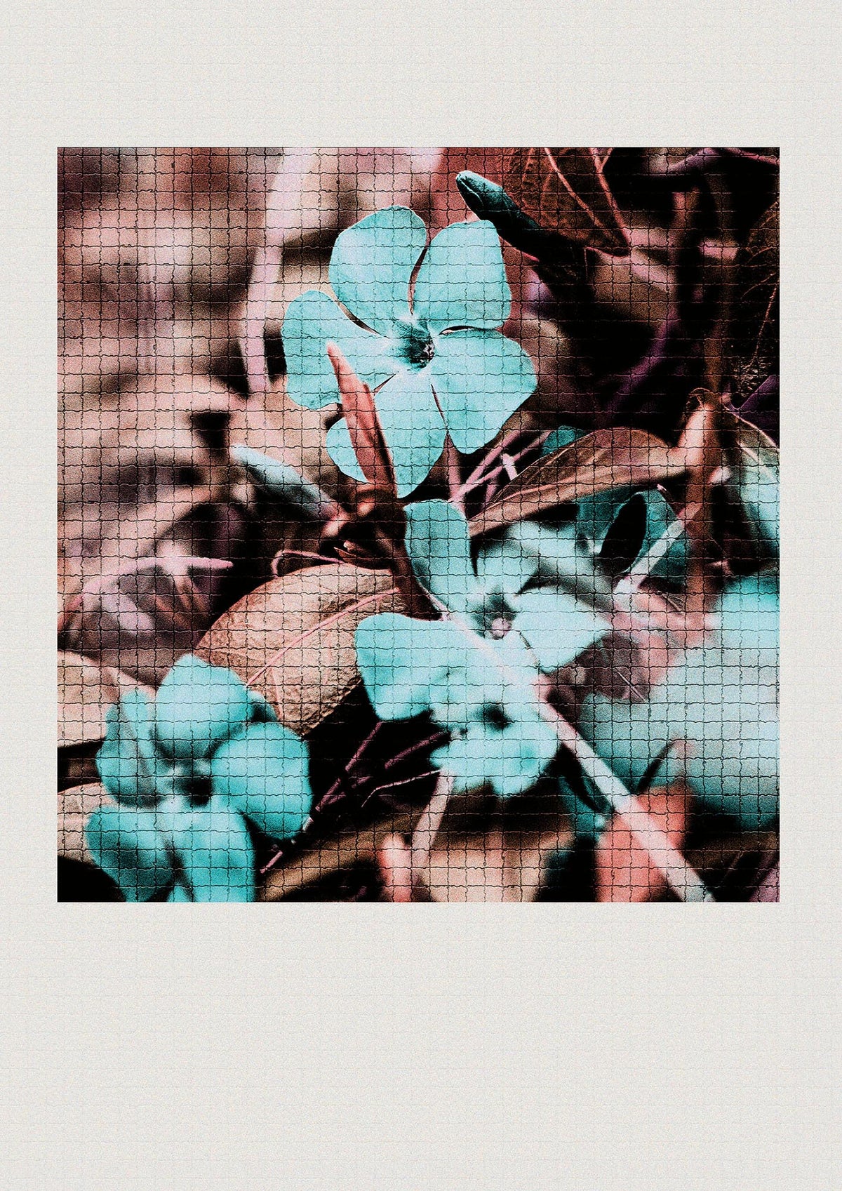Mosaic Flower Three Printed Poster - detail