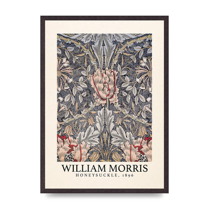 William Morris Honeysuckle 1896 Wall Art - A2 framed