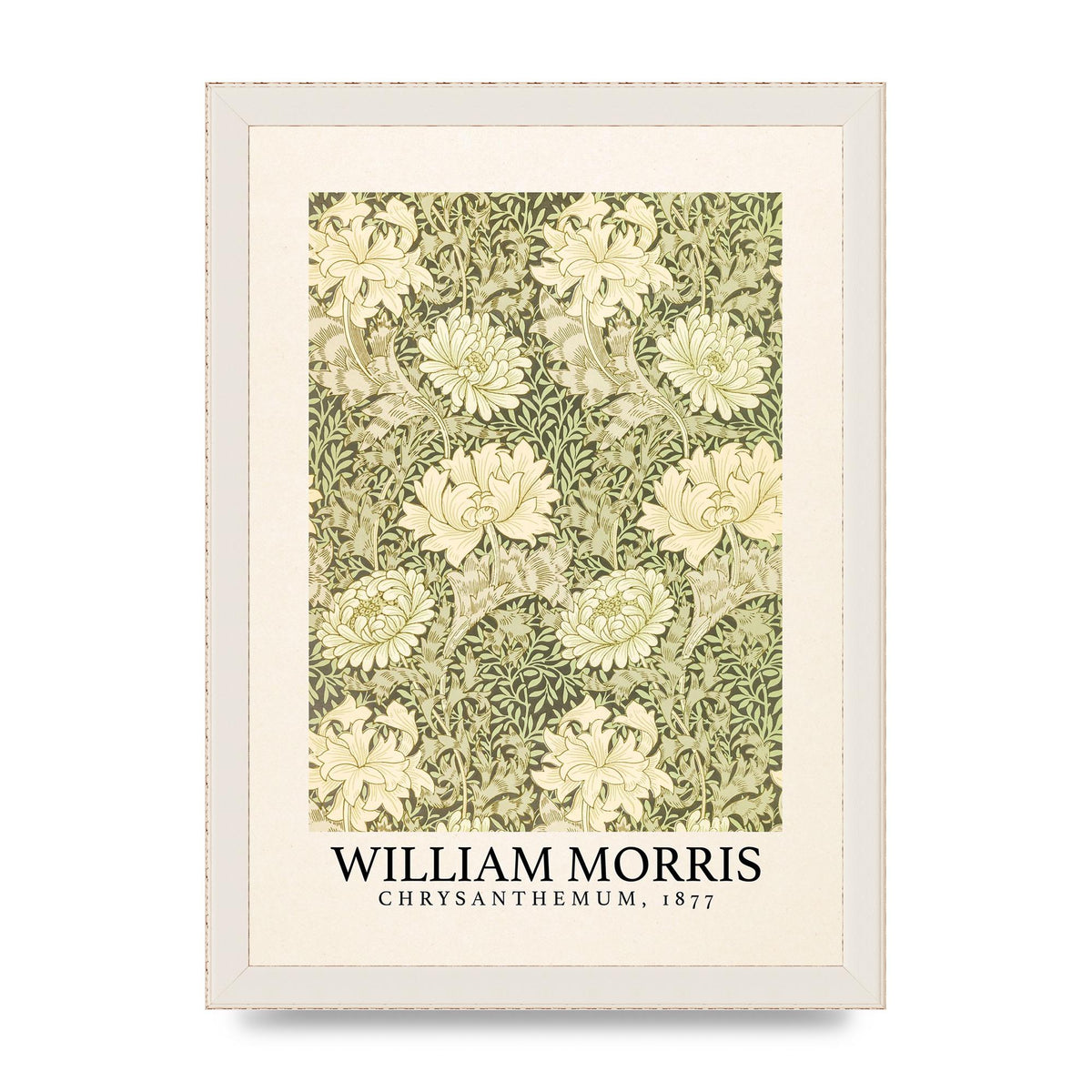 William Morris Chrysanthemum 1877 Printed Poster - A4 framed