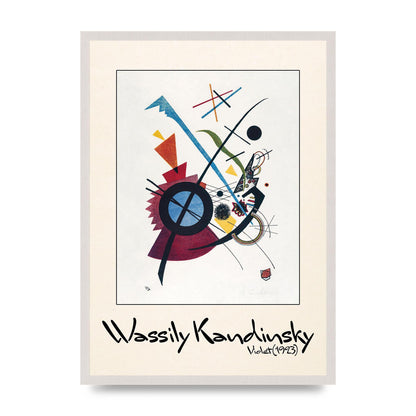 Wassily Kandinsky Violet 1923 Printed Poster - A2 framed