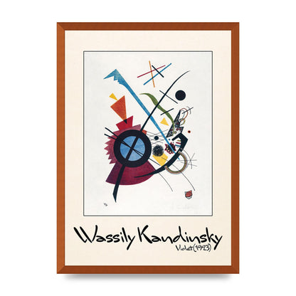 Wassily Kandinsky Violet 1923 Printed Poster - A2 framed