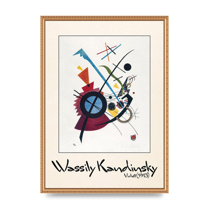 Wassily Kandinsky Violet 1923 Printed Poster - A2 framed