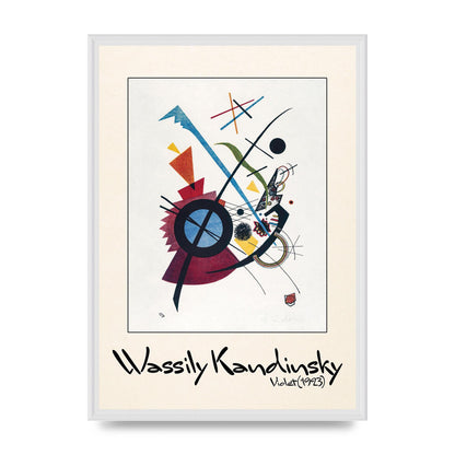 Wassily Kandinsky Violet 1923 Printed Poster - A2 framed