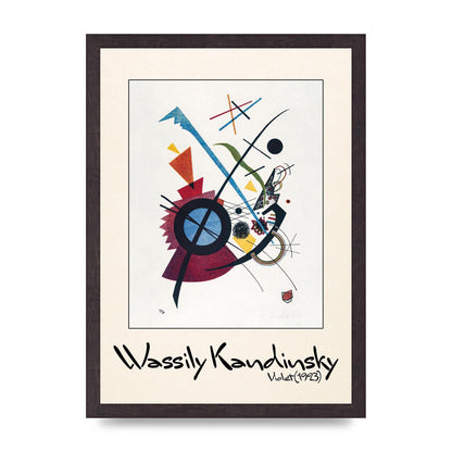 Wassily Kandinsky Violet 1923 Printed Poster - A3 framed