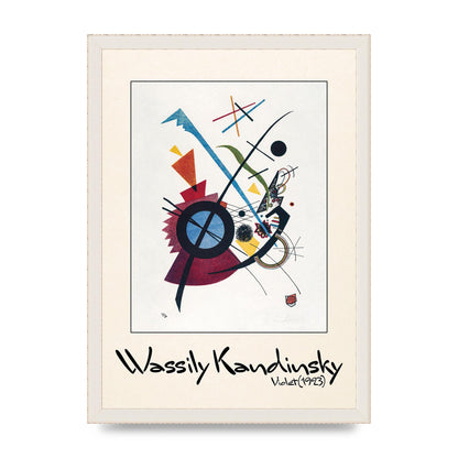 Wassily Kandinsky Violet 1923 Printed Poster - A3 framed