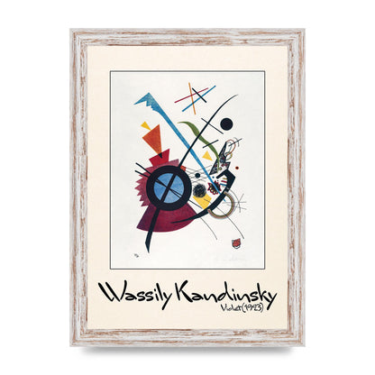 Wassily Kandinsky Violet 1923 Printed Poster - A4 framed