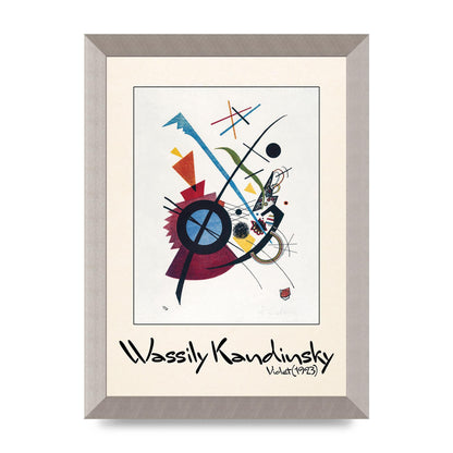 Wassily Kandinsky Violet 1923 Printed Poster - A4 framed