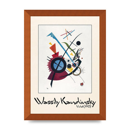 Wassily Kandinsky Violet 1923 Printed Poster - A4 framed