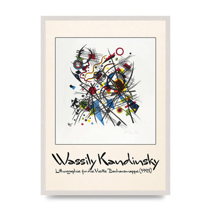 Wassily Kandinsky Lithographie Fur Die Vierte Bauhausmappe 1922 Art For The Home - A2 framed