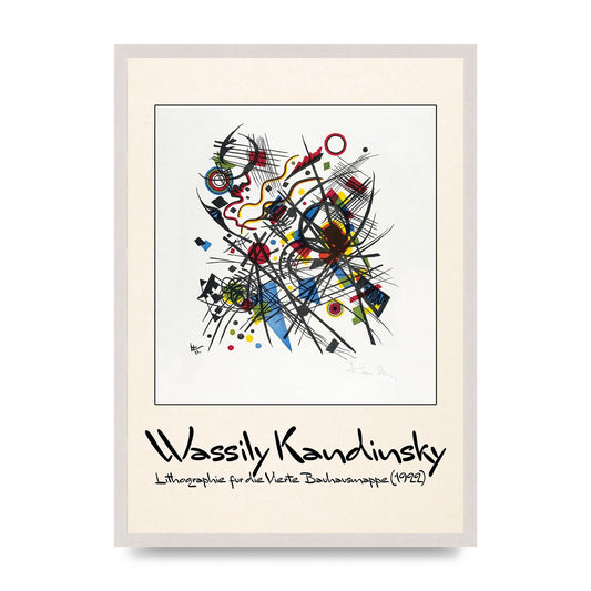 Wassily Kandinsky Lithographie Fur Die Vierte Bauhausmappe 1922 Art For The Home - A2 framed