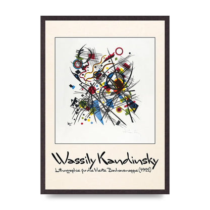 Wassily Kandinsky Lithographie Fur Die Vierte Bauhausmappe 1922 Art For The Home - A2 framed
