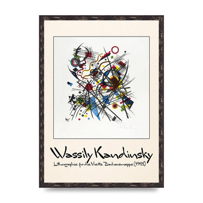 Wassily Kandinsky Lithographie Fur Die Vierte Bauhausmappe 1922 Art For The Home - A2 framed