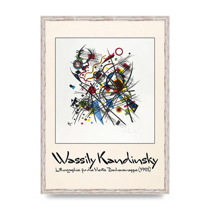 Wassily Kandinsky Lithographie Fur Die Vierte Bauhausmappe 1922 Art For The Home - A2 framed